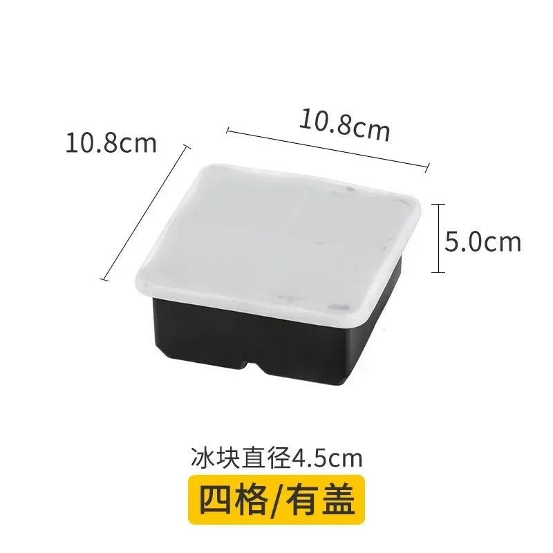 Reusable Ice Cube Silicone Mold Ice Maker IceCream Tools Food Grade Ice Ball Mold Round Square IceTray Mold Kitchen Tools