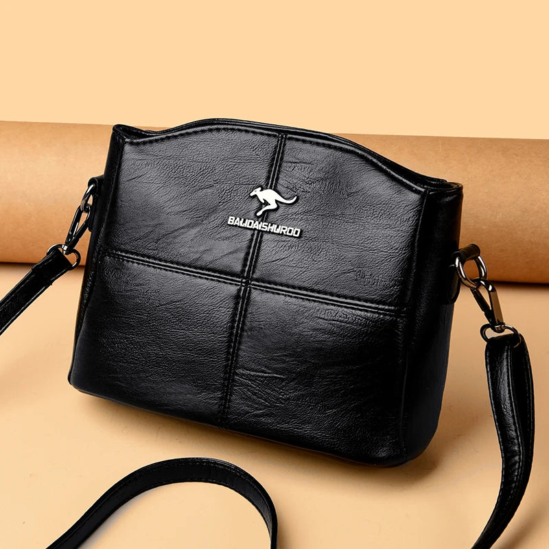 Women Embroidery Tote Bag High Quality Leather Ladies Handbags 2024 Women Shoulder Bag Small Crossbody Bags For Women Sac a Main