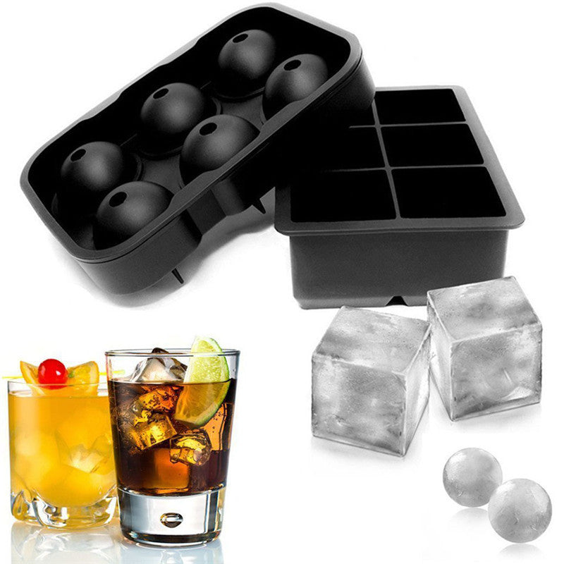 Reusable Ice Cube Silicone Mold Ice Maker IceCream Tools Food Grade Ice Ball Mold Round Square IceTray Mold Kitchen Tools