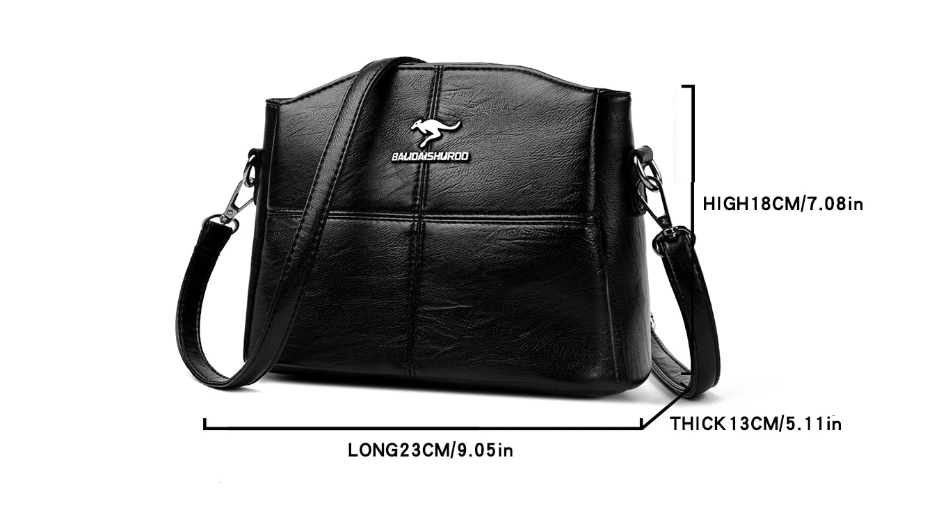 Women Embroidery Tote Bag High Quality Leather Ladies Handbags 2024 Women Shoulder Bag Small Crossbody Bags For Women Sac a Main