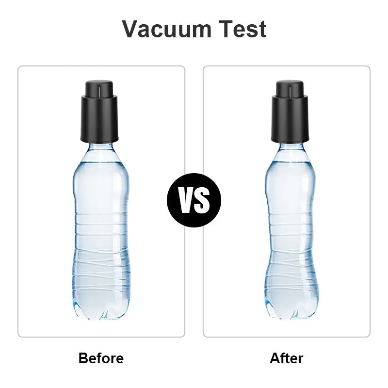 Vacuum Pump Wine Saver Cap Stopper Date Scale Record Retain Preserver For Wine Bottles Corkscrew Kitchen Automatic Keep Fresh