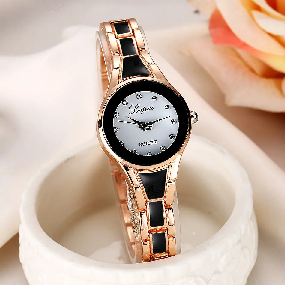 Women's watches Elegant woman watch Quartz gifts for women Luxury Fashion stainless steel Alloy Women's wristwatch accessories