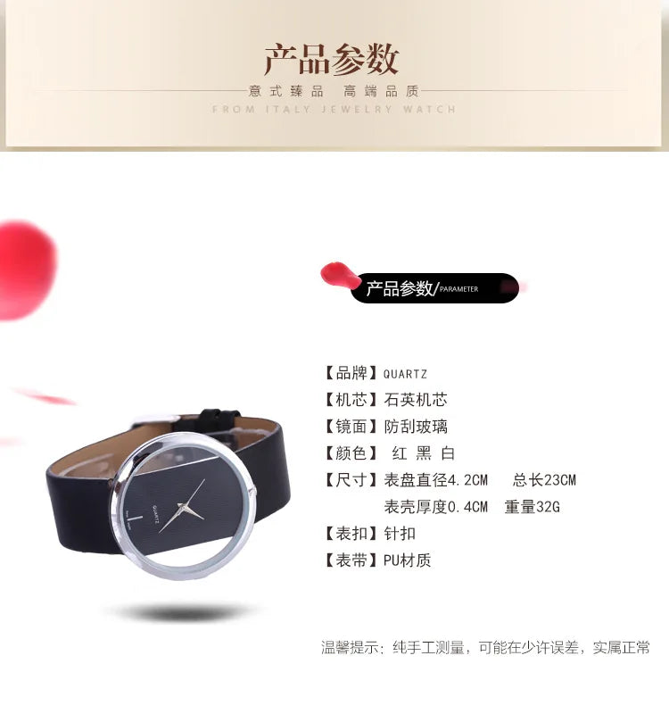 Women Watches Top Brand Luxury Hollow Ladies Wrist Watches Women Transparent Leather Strap Watch For Female Relogio Feminino Hot