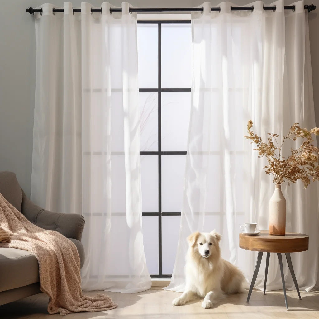Shading Solid White Sheer Curtains for Living Room Decoration Window Curtains for Kitchen Modern Tulle Voile Organza Curtains