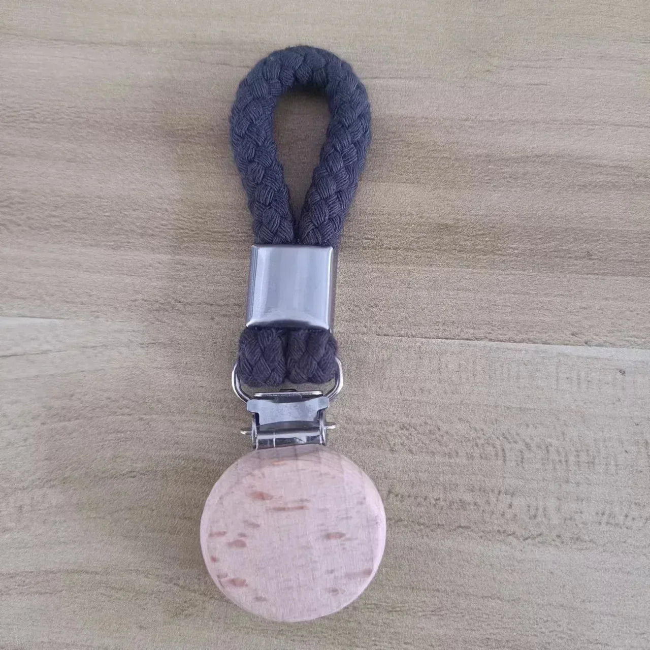 2PCS Towel Clips Braided Cotton Loop Towel With Metal Clamp Multi Purpose Hooks Socks Clothes Hanger Kitchen Home Storage Clips