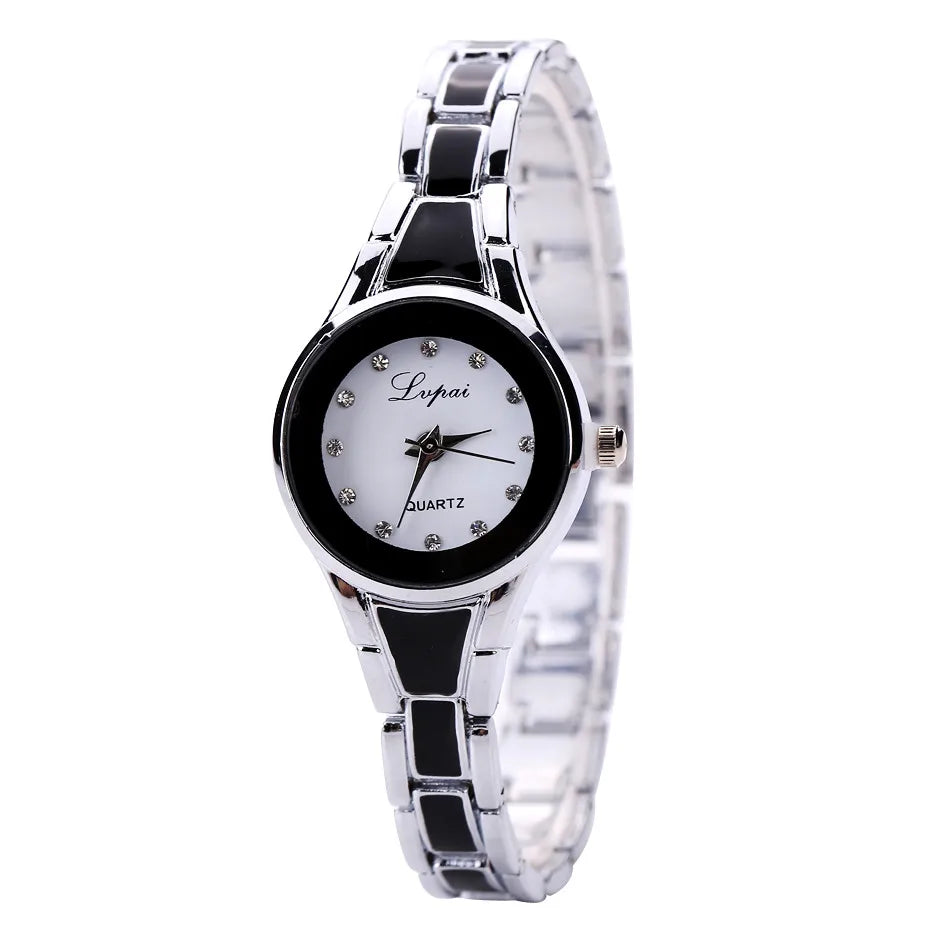 Women's watches Elegant woman watch Quartz gifts for women Luxury Fashion stainless steel Alloy Women's wristwatch accessories