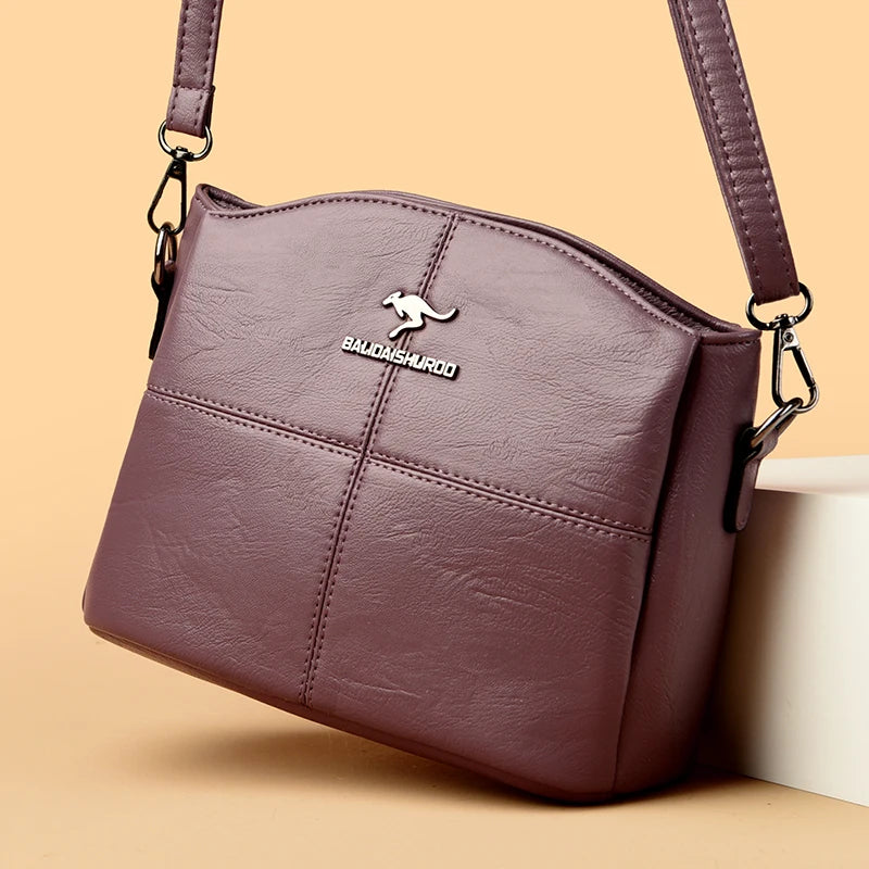 Women Embroidery Tote Bag High Quality Leather Ladies Handbags 2024 Women Shoulder Bag Small Crossbody Bags For Women Sac a Main