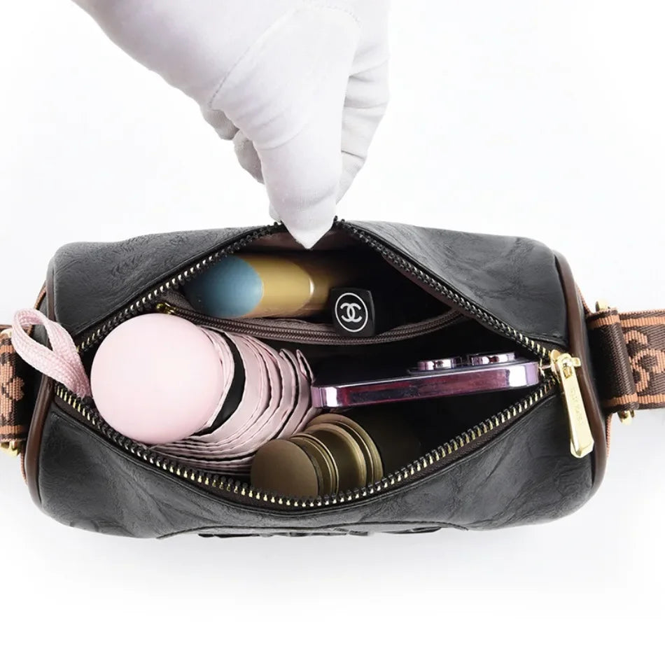 Women Embroidery Tote Bag High Quality Leather Ladies Handbags 2024 Women Shoulder Bag Small Crossbody Bags For Women Sac a Main