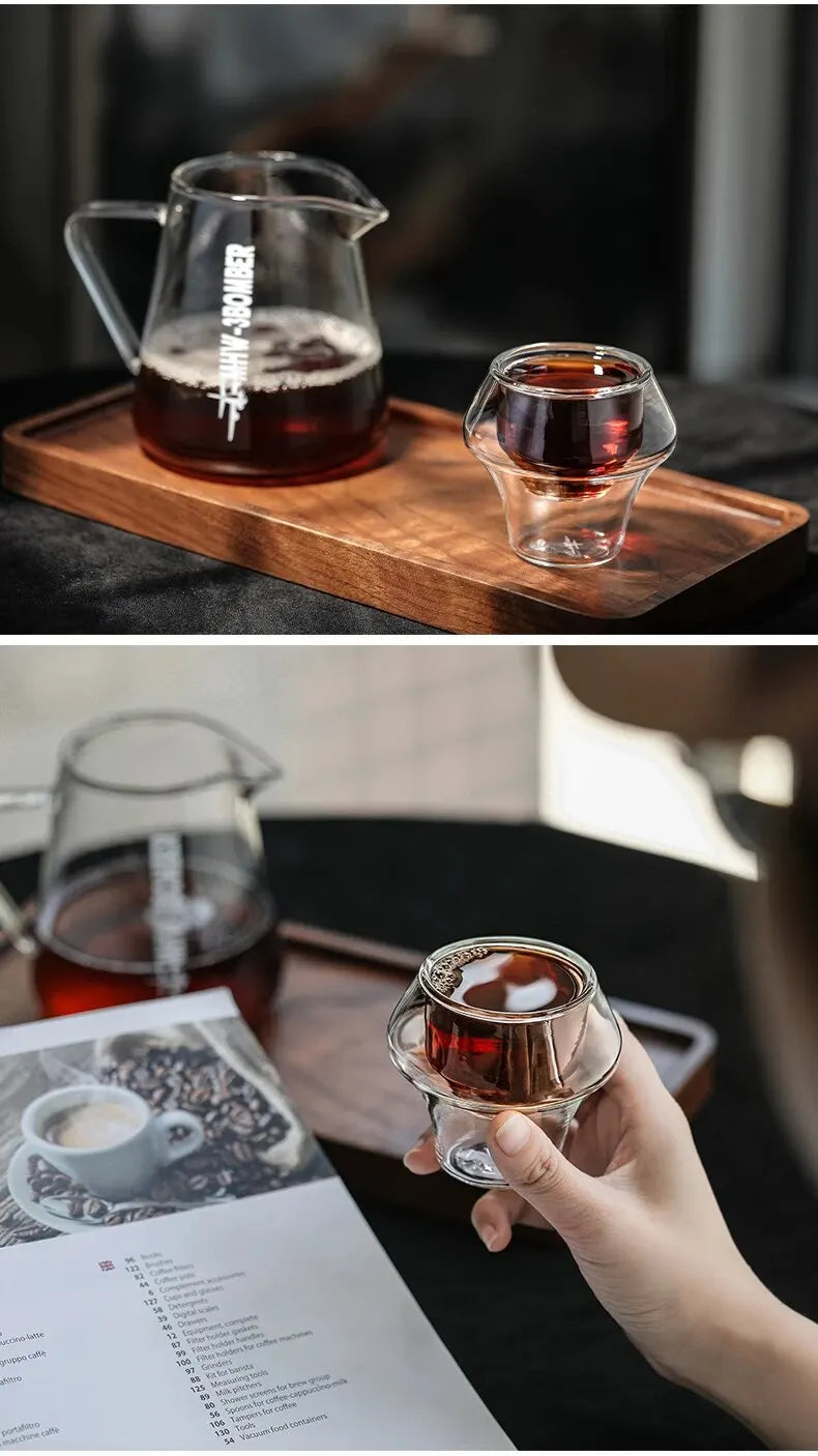 MHW-3BOMBER Coffee Mug Double Walled Glass Transparent Borosilicate Glasses Mugs Tea Latte Wine Cup Bar Kitchen Cafe Accessories