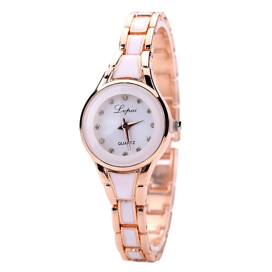 Women's watches Elegant woman watch Quartz gifts for women Luxury Fashion stainless steel Alloy Women's wristwatch accessories