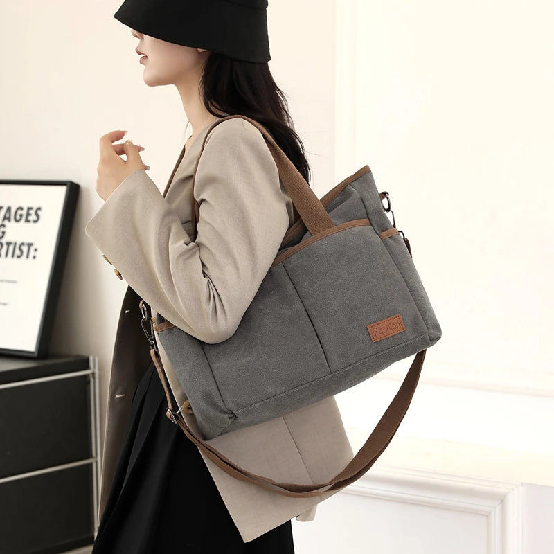 Women Handbags Ladies Canvas Shopping Tote Bag Clutch Female Crossbody Bags