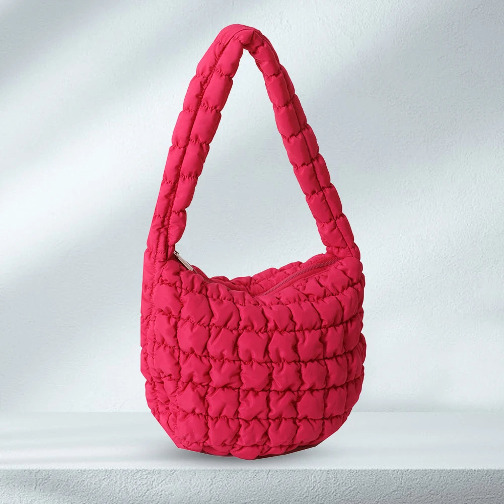 Women Crossbody Bags Quilted Pleated Ladies Shopper Bag Fashion Cloud Large Capacity Temperament Messenger Bag