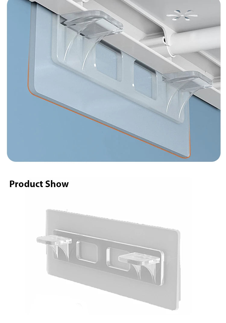 6/12pcs Wardrobe Divider Brackets Non-Marking Sticky Kitchen Cabinet Divider Brackets Anti-Side Slip Layer Support Brackets