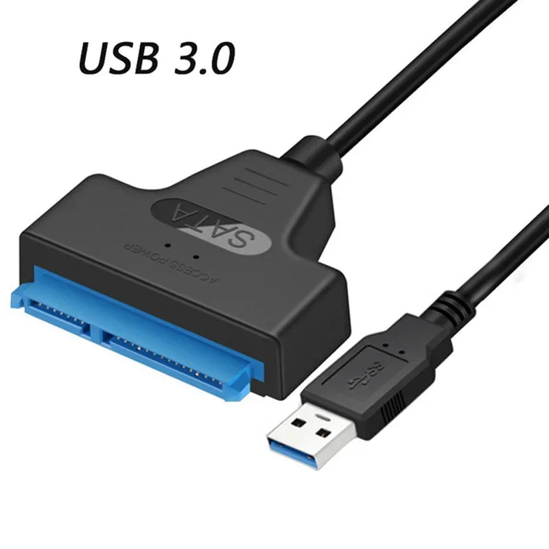 Cabo SATA para USB 3.0 , 2.5 "Disco Rígido Externo, HDD, SSD, 3 Adaptador de 22 Pinos, Cabo Sata III, até 6 GBps
