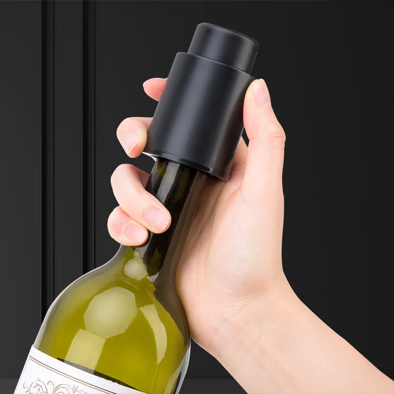 Vacuum Pump Wine Saver Cap Stopper Date Scale Record Retain Preserver For Wine Bottles Corkscrew Kitchen Automatic Keep Fresh