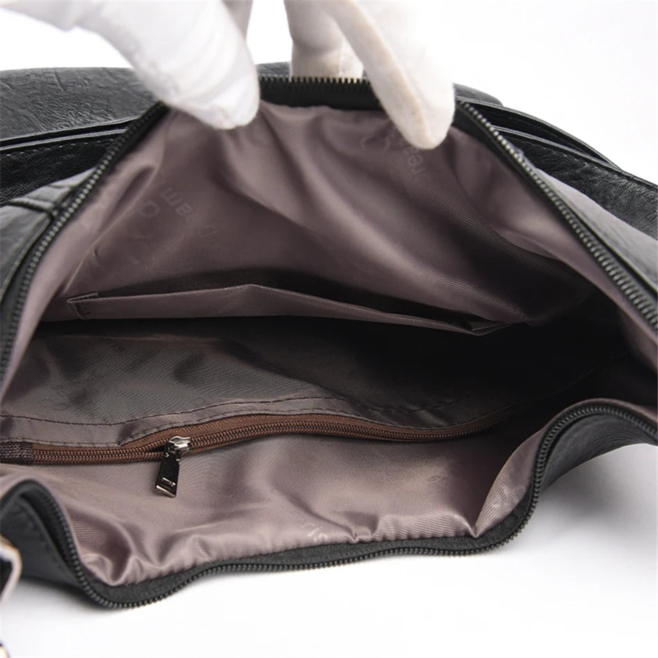 High Quality Leather Luxury Handbags Women Bags Designer Multifunction Shoulder Bags for Women Travel Back Pack Bolsa Feminina