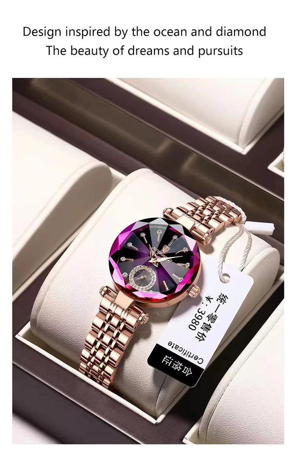 2023 Brand Women Watches Fashion Square Ladies Quartz Watch Bracelet Set Green Dial Simple Rose Gold Mesh Luxury Women Watches