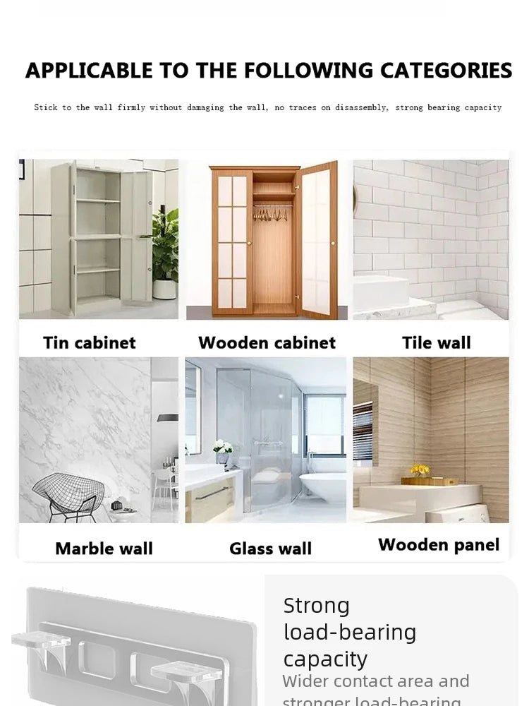 6/12pcs Wardrobe Divider Brackets Non-Marking Sticky Kitchen Cabinet Divider Brackets Anti-Side Slip Layer Support Brackets
