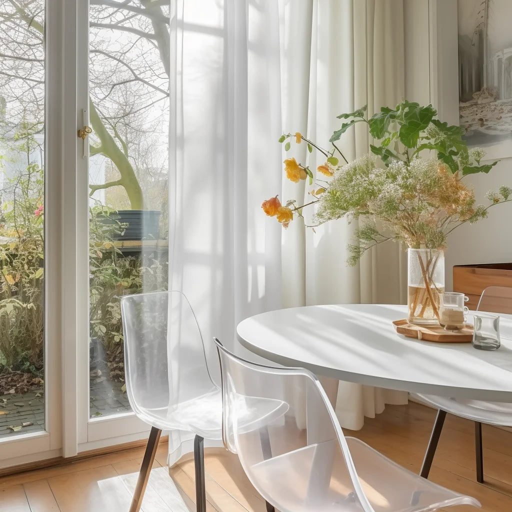 Shading Solid White Sheer Curtains for Living Room Decoration Window Curtains for Kitchen Modern Tulle Voile Organza Curtains