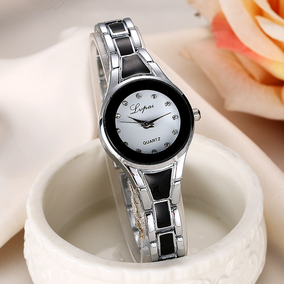 Women's watches Elegant woman watch Quartz gifts for women Luxury Fashion stainless steel Alloy Women's wristwatch accessories