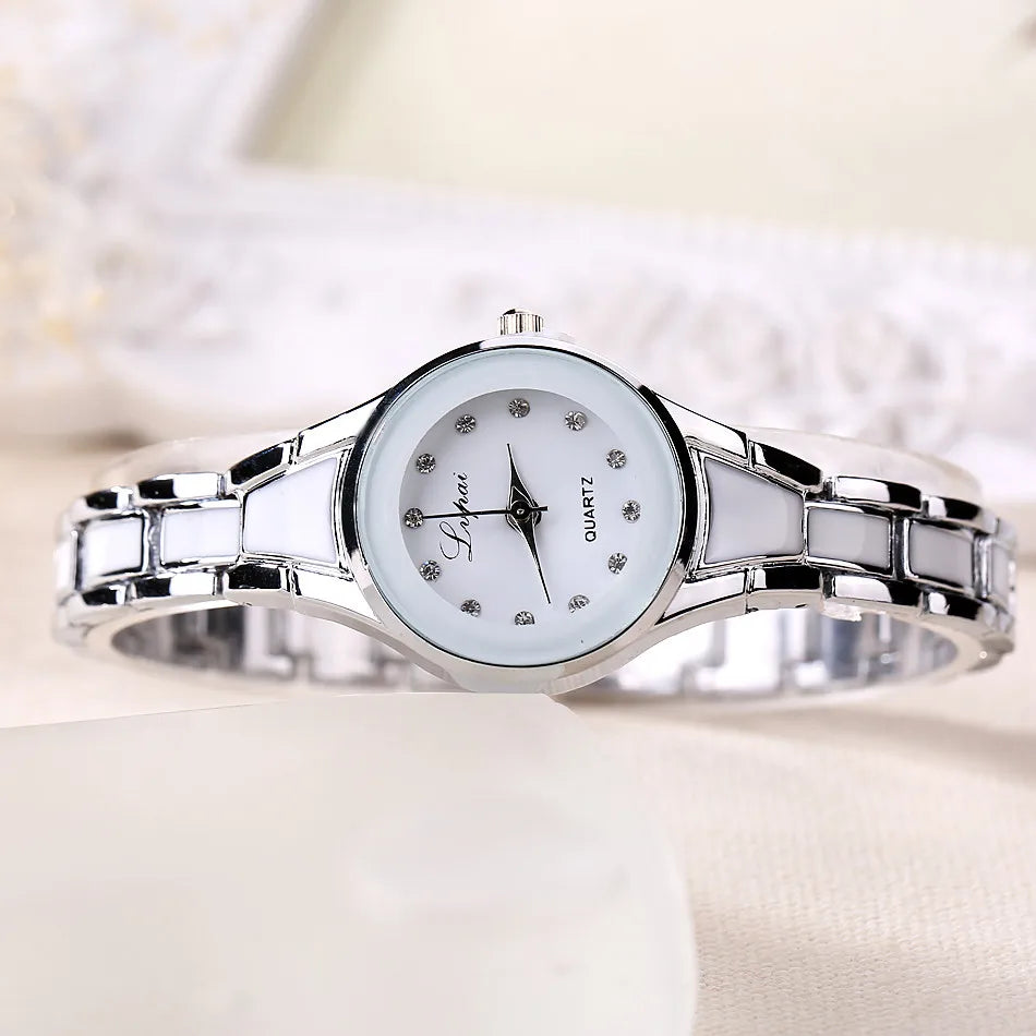 Women's watches Elegant woman watch Quartz gifts for women Luxury Fashion stainless steel Alloy Women's wristwatch accessories