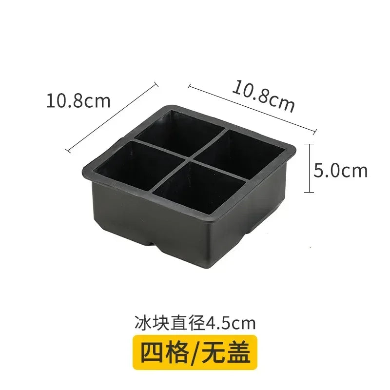 Reusable Ice Cube Silicone Mold Ice Maker IceCream Tools Food Grade Ice Ball Mold Round Square IceTray Mold Kitchen Tools