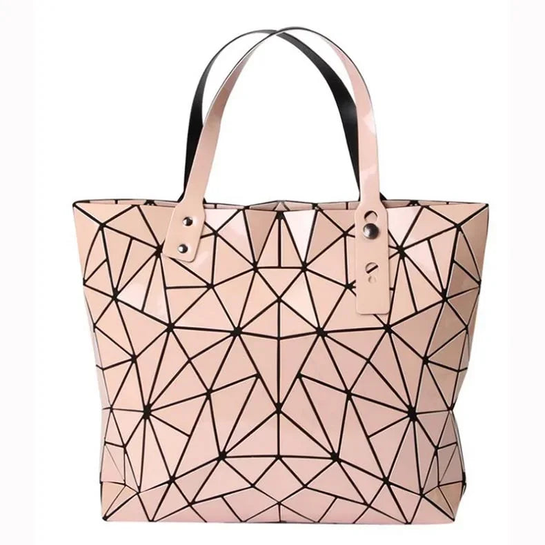 new luxury handbags women bags designer Beach Large tote Hologram Shoulder Bag sac a main Geometric bag bolsa feminina Silver