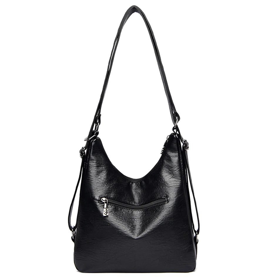 High Quality Leather Luxury Handbags Women Bags Designer Multifunction Shoulder Bags for Women Travel Back Pack Bolsa Feminina