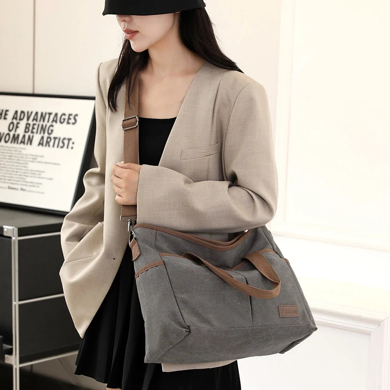 Women Handbags Ladies Canvas Shopping Tote Bag Clutch Female Crossbody Bags
