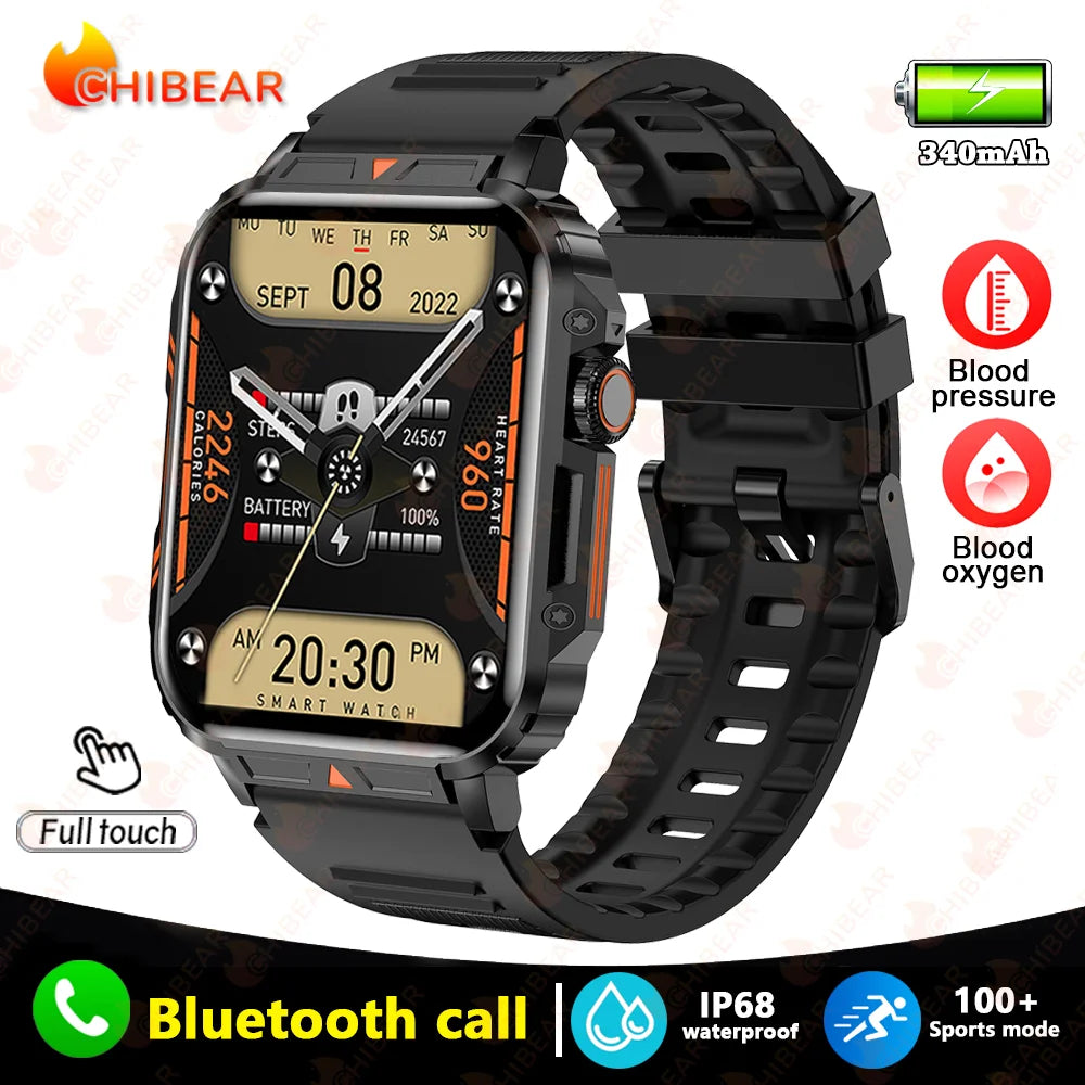 New Smartwatch 1.95 Inch Screen Health Monitoring Watches IP68 Waterproof Sport Fitness Smart Watch For Men Women Reloj Hombre