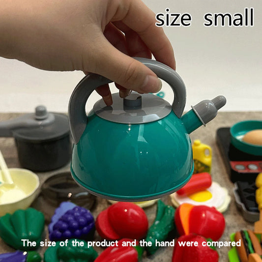 Kids Kitchen Toy Set - Pretend to play with cooking POTS, stoves and other food toys - for boys and girls ages 3-6!