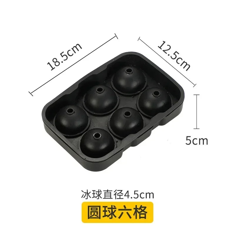 Reusable Ice Cube Silicone Mold Ice Maker IceCream Tools Food Grade Ice Ball Mold Round Square IceTray Mold Kitchen Tools