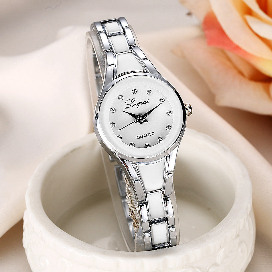 Women's watches Elegant woman watch Quartz gifts for women Luxury Fashion stainless steel Alloy Women's wristwatch accessories