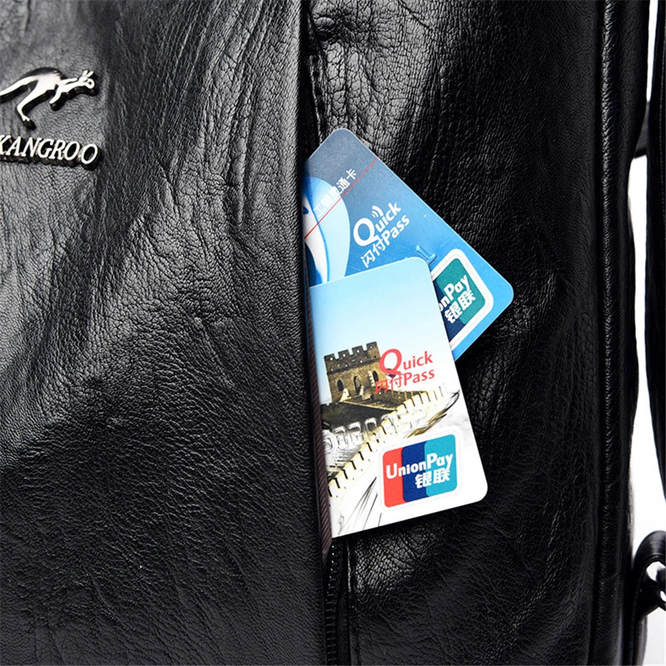 High Quality Leather Luxury Handbags Women Bags Designer Multifunction Shoulder Bags for Women Travel Back Pack Bolsa Feminina