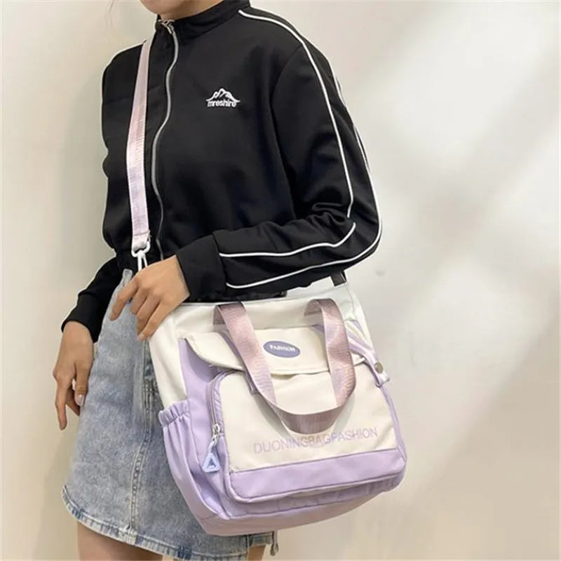 Women's Tote Bag, Large Capacity Daily Handbag, Travel Bucket Shoulder Bag, Fashion Messenger Bag,Campus School Bags Satchel