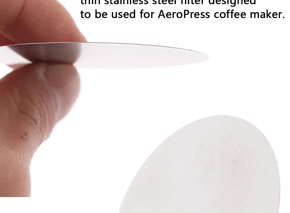 2PCS/lot 61MM Coffee Metal Mesh Filter Reusable Stainless Steel Filter Mesh For Aeropress Coffee Maker Tool Kitchen Accessories