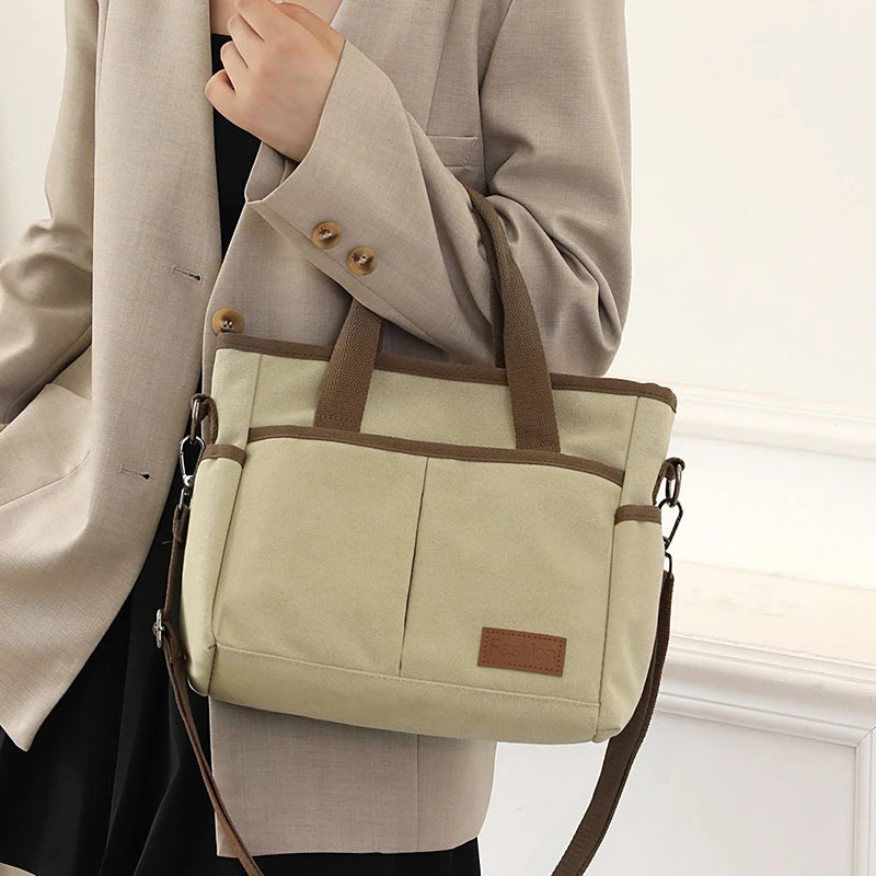 Women Handbags Ladies Canvas Shopping Tote Bag Clutch Female Crossbody Bags