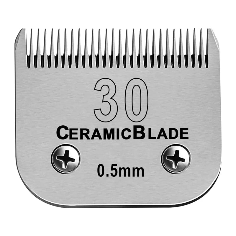 Detachable Pet Clipper Blades Set Compatible With For Most Andis, Oster, Wahl A5 Clippers,Made of Ceramic Blade&Carbon Steel
