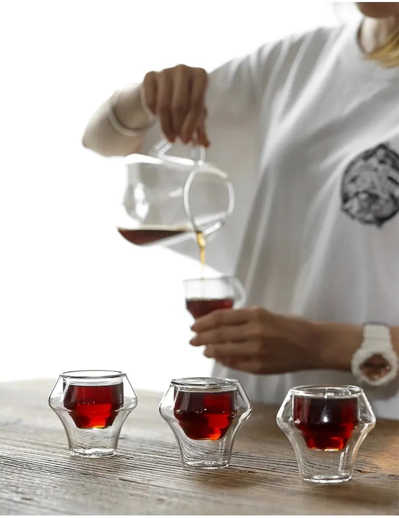 MHW-3BOMBER Coffee Mug Double Walled Glass Transparent Borosilicate Glasses Mugs Tea Latte Wine Cup Bar Kitchen Cafe Accessories