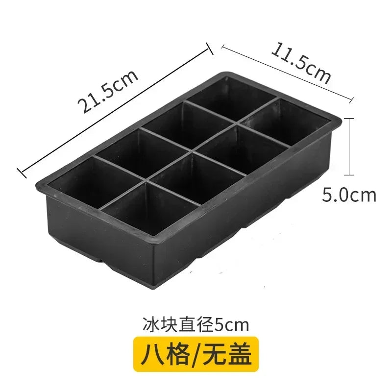 Reusable Ice Cube Silicone Mold Ice Maker IceCream Tools Food Grade Ice Ball Mold Round Square IceTray Mold Kitchen Tools