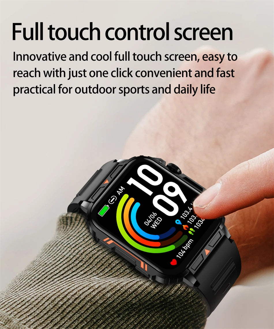 New Smartwatch 1.95 Inch Screen Health Monitoring Watches IP68 Waterproof Sport Fitness Smart Watch For Men Women Reloj Hombre