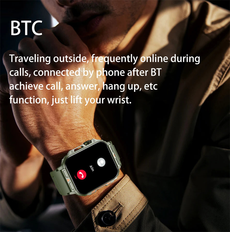 New Smartwatch 1.95 Inch Screen Health Monitoring Watches IP68 Waterproof Sport Fitness Smart Watch For Men Women Reloj Hombre