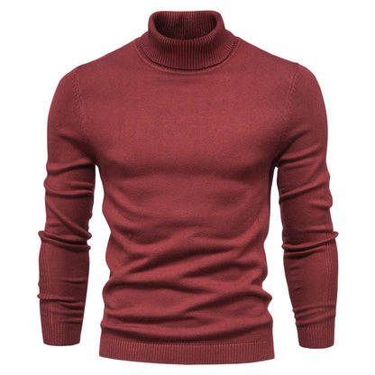 Suéter Masculino Gola Alta – Tricô Slim Fit