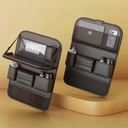 Bolsa Organizadora para Banco de Carro – Com Bandeja Dobrável e Porta-Itens