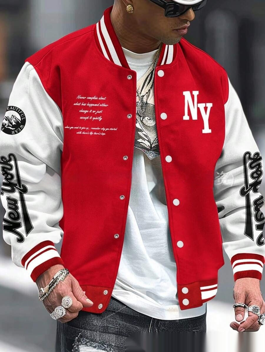 Baseball Uniform Jacket Coat Cardigan