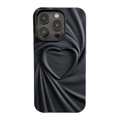 Capa Criativa com Design Plissado “Love” para Smartphone