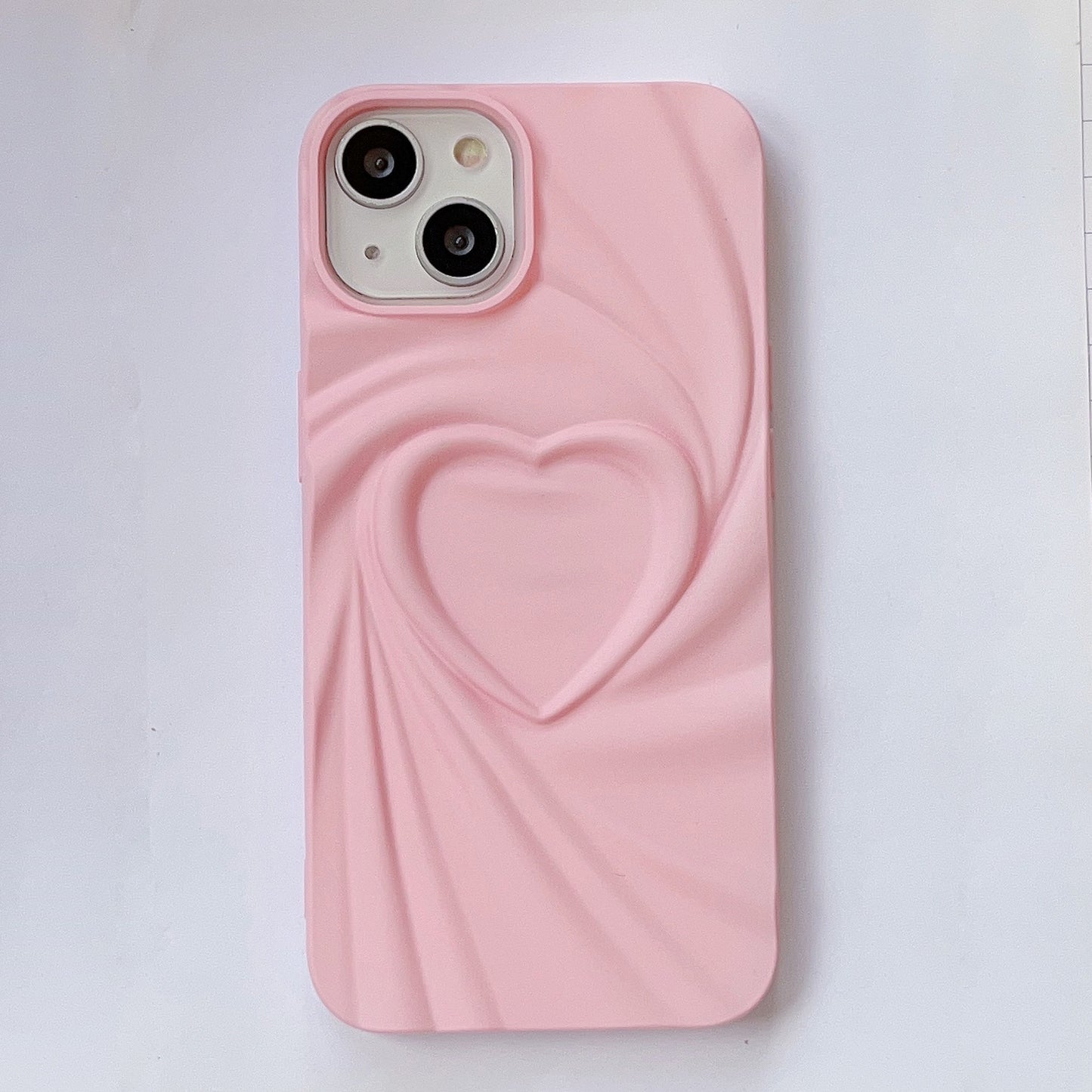 Capa Criativa com Design Plissado “Love” para Smartphone