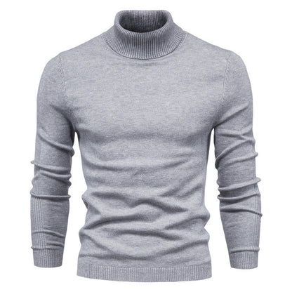 Suéter Masculino Gola Alta – Tricô Slim Fit