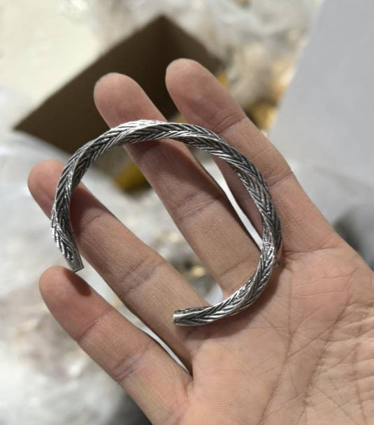 Copper Silver-plated Bracelet For Men