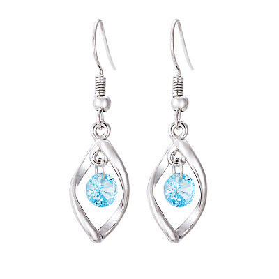925 Silver Sterling Silver Eardrops Female Earrings Long